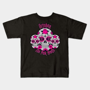 October The Pink Month Kids T-Shirt